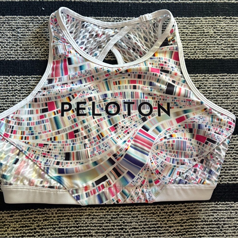 Peloton Women's Colorful Patterned Sports Bra